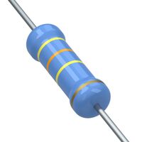 430 kOhms ±5% 0,5W, 1/2W durchkontaktierbarer Widerstand Axial Flammenhemmende Beschichtung, impulsfest, Sicherheit Metallschicht
