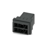6 Rectangular Connectors - Housings Plug Black 0.200" (5.08mm)