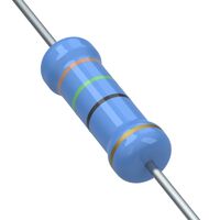15 Ohms ±5% 0,5W, 1/2W durchkontaktierbarer Widerstand Axial Flammenhemmende Beschichtung, impulsfest, Sicherheit Metallschicht