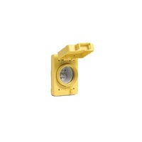 Power Connector Receptacle, Male Blades NEMA L22-20R Wall Mount
