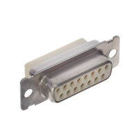 Receptacle for Female Contacts Housing D-Sub, High Density Connector 15 Position