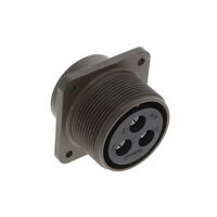 3 Conector circular con posiciones Receptáculo, enchufes hembra Taza de soldadura