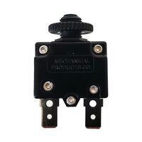 Circuit Breaker Thermal 15A AC 50 V DC Push to Reset Panel Mount