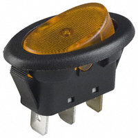 Rocker Switch SPST 20A (DC) Panel Mount, Snap-In