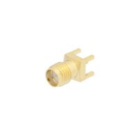 SMA Conector Receptáculo, toma hembra 50 Ohms Orificio pasante Soldadura