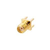 SMA Conector Receptáculo, toma hembra 50 Ohms Orificio pasante Soldadura