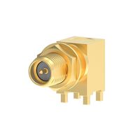 SMB, Fakra Connecteur Prise, prise femelle 50ohms Trou traversant Soudure