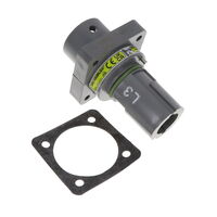 1 Flerpolet rundkontakt Stikkontakt-kontakthus Panelmontering