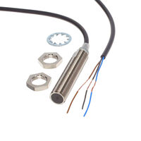 Inductive Proximity Sensor 0.157" (4mm) IP67, IP69K Cylinder, Threaded - M12