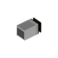 Heat Sink Aluminum 840W @ 105°C Top Mount with Fan