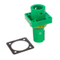 1 (strøm) Flerpolet rundkontakt Stikkontakt-kontakthus Panelmontering