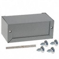 Box Metal, Aluminum Gray U Shaped Pieces 4.000" L x 2.125" W (101.60mm x 53.98mm) X 1.625" (41.28mm)