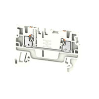 Terminal Block Connector 2 Position Feed Through White 14-26 AWG