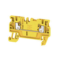 Terminal Block Connector 2 Position Feed Through Yellow 14-26 AWG