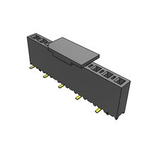 10 位置 插座，底部进入 连接器 0.100"（2.54mm） 表面贴装型 镀金