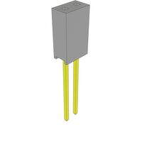 2 位置 插座 连接器 通孔 镀金