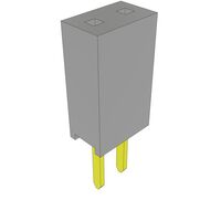 2 Positionen Buchse Steckverbinder Durchkontaktierung Gold