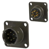 Position Circular Connector Receptacle, Female Sockets Solder Cup