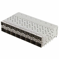 320 (16 x 20) Position SFP+ Receptacle with Cage, Ganged (2x8) Connector Press-Fit Through Hole, Right Angle