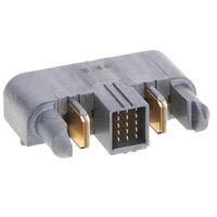 16 连接器 插头，公引脚和片状插脚 通孔，直角 黑色 EXTreme Ten60Power