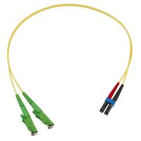 Faseroptik - Kabel E2000/APC bis LC/UPC Duplex 9/125 62,3' (19,0m)