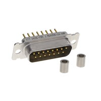 15 Position D-Sub Plug, Male Pins Connector