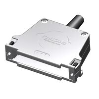 37 Position Two Piece Backshell Connector Silver 180° Shielded