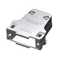 15 Position Two Piece Backshell Connector Silver 180° Shielded