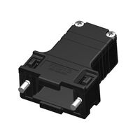 9 Position Two Piece Backshell Connector Black 180° Unshielded
