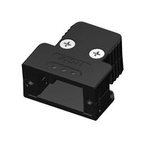 9 Position Two Piece Backshell Connector Black 180° Unshielded