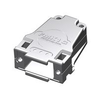 9 Position Two Piece Backshell Connector Silver 180° Shielded