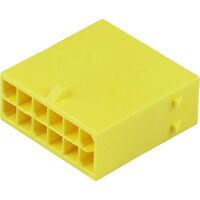 10 Rectangular Connectors - Housings Plug Yellow 0.118" (3.00mm)