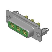 7 (5 + 2 Coax or Power) Position D-Sub, Combo Receptacle, Female Sockets Connector