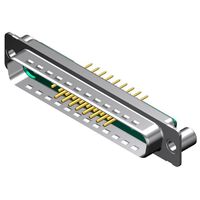 21 (17 + 4 Coax or Power) Position D-Sub, Combo Plug, Male Pins Connector