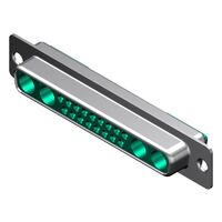 21 (17 + 4 Coax or Power) Position D-Sub, Combo Receptacle, Female Sockets Connector