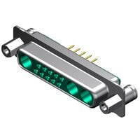13 (10 + 3 Coax or Power) Position D-Sub, Combo Receptacle, Female Sockets Connector