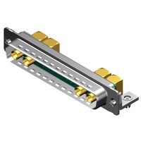 21 (17 + 4 Coax or Power) Position D-Sub, Combo Plug, Male Pins Connector