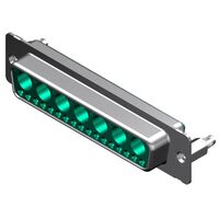 24 (17 + 7 Coax or Power) Position D-Sub, Combo Receptacle, Female Sockets Connector