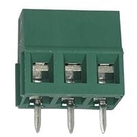 3 Position Wire to Board Terminal Block Horizontal with Board 0.200" (5.08mm) Through Hole