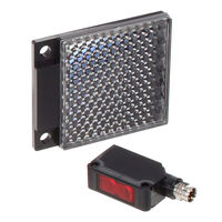 Retrorrefletivo Sensor óptico 16,40' (5m) PNP - Coletor aberto