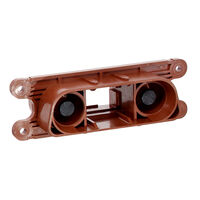 2 Steckverbinder Stecker, Flanschdose Durchkontaktierung Braun