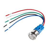 押ボタンスイッチ SPDT 標準、照明付き 正面パネルマウント