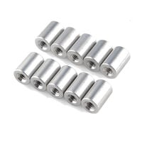 圆形支座 有螺纹 #4-40 0.375"（9.53mm）3/8" 银