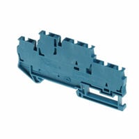 Terminal Block Connector 6 Position Feed Through Blue 12-28 AWG