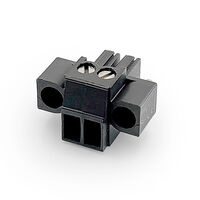 2 Position Terminal Block Plug, Female Sockets 0.138" (3.50mm) 180° Free Hanging (In-Line)