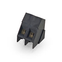 2 Position Wire to Board Terminal Block 35° (145°) Angle with Board 0.200" (5.08mm) Through Hole