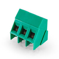 3 Position Wire to Board Terminal Block 35° (145°) Angle with Board 0.197" (5.00mm) Through Hole