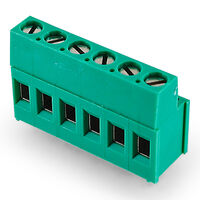 6 Position Wire to Board Terminal Block Horizontal with Board 0.200" (5.08mm) Through Hole