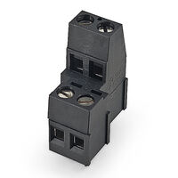 2 Position Wire to Board Terminal Block Horizontal with Board 0.200" (5.08mm) Through Hole