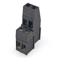 2 Position Wire to Board Terminal Block Horizontal with Board 0.200" (5.08mm) Through Hole
